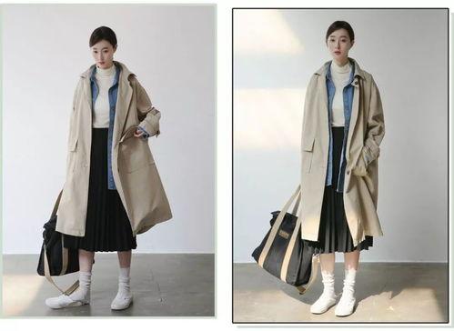 白色风衣搭配图片,演绎简约时尚风采